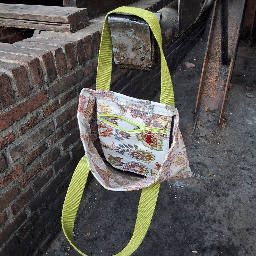 JacquardshoppertassmallPaisley - Puur Edith