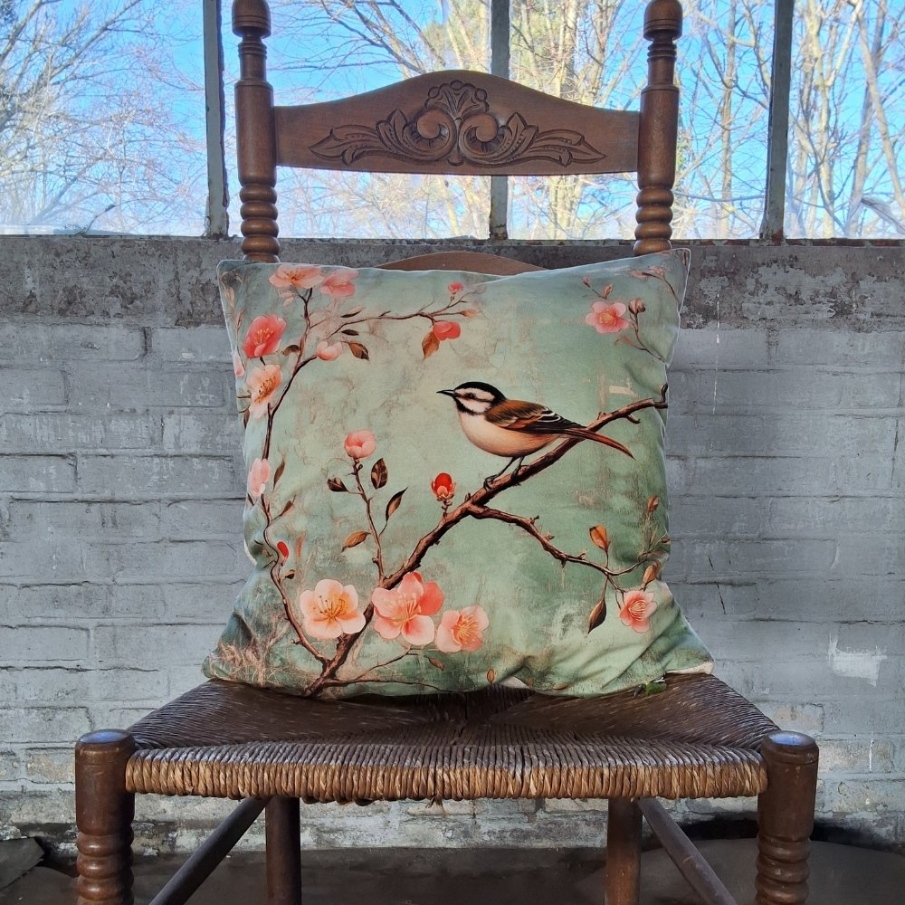 Kussen | Bloesemvogel