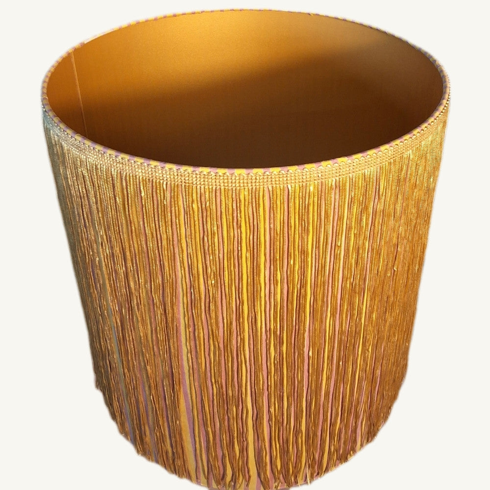 Lampenkap_roze_streep_met_franje_2 - Puur Edith