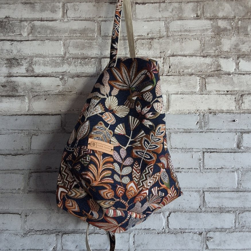 Shopper_tas_large_Paradise_blauw_2 - Puur Edith