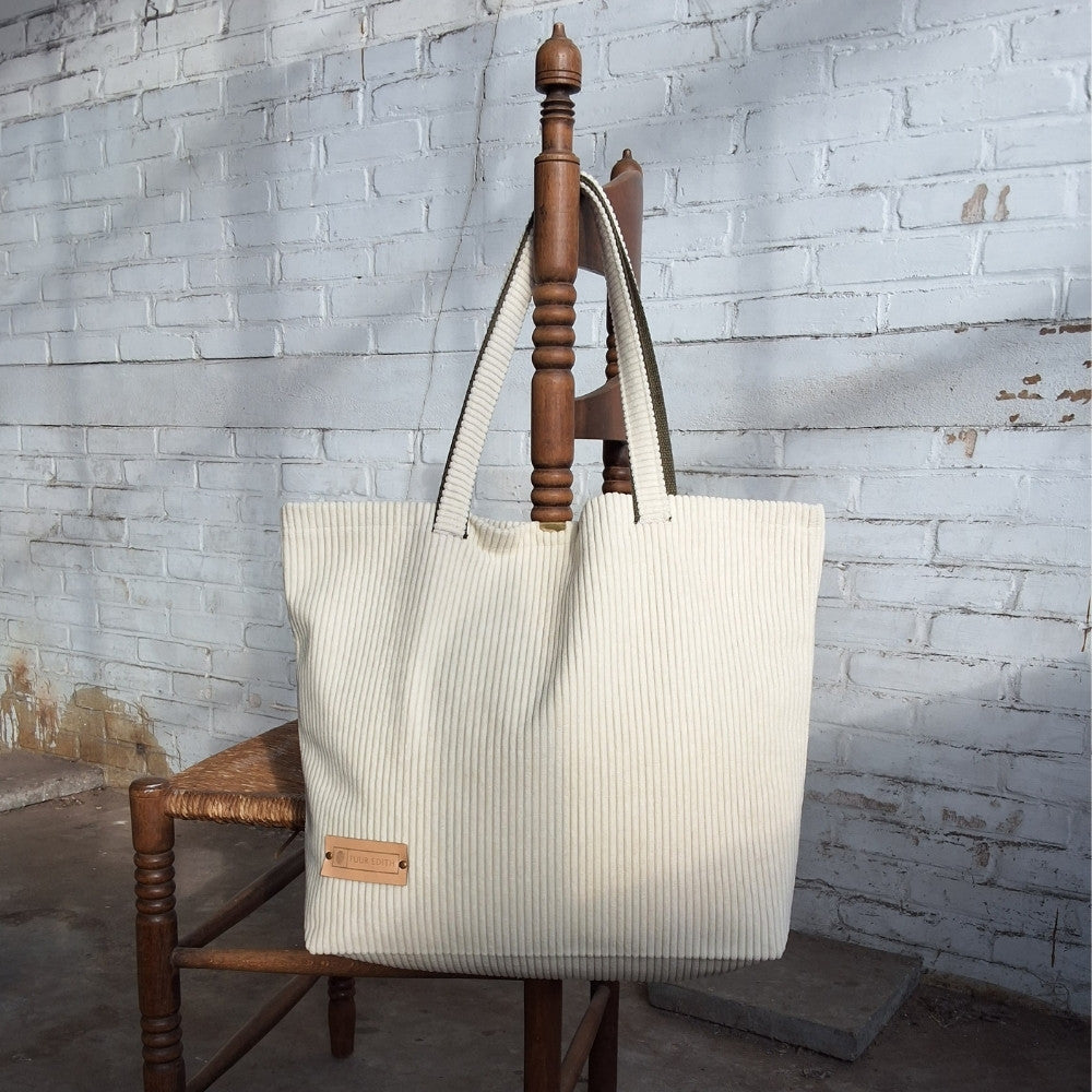 Shopper tas medium | Crème wit