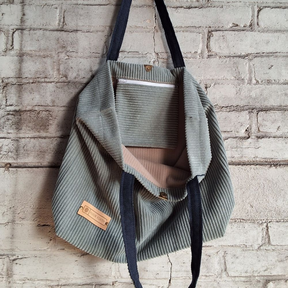 Shopper tas medium | licht blauw