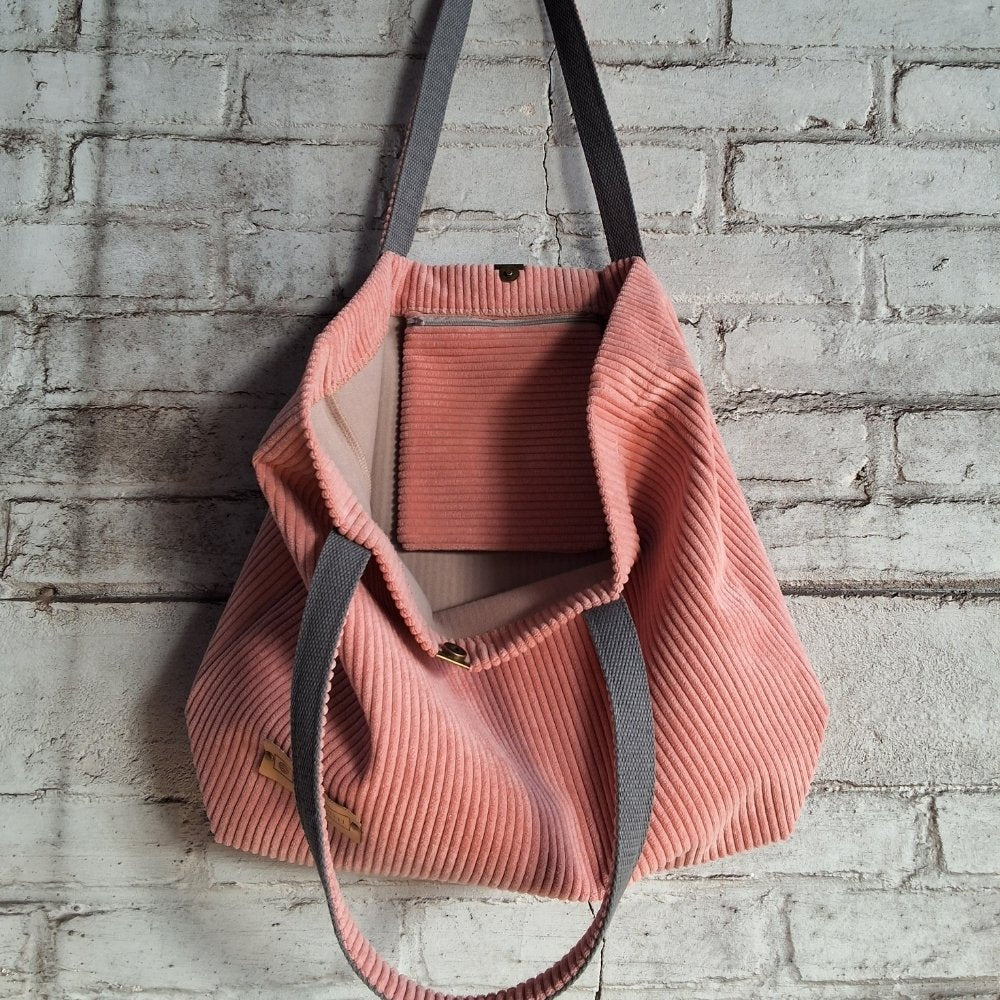 Shopper tas medium | Licht rosé