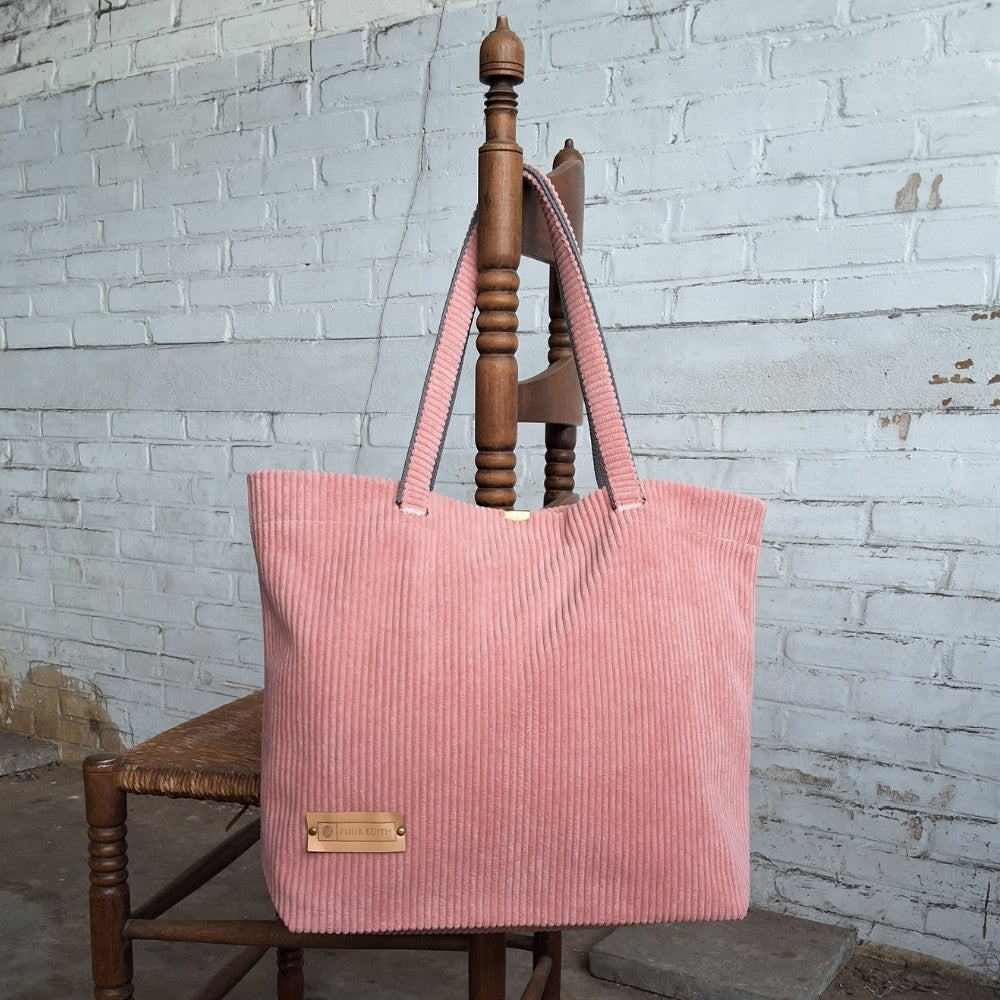 Shopper tas medium | Licht rosé