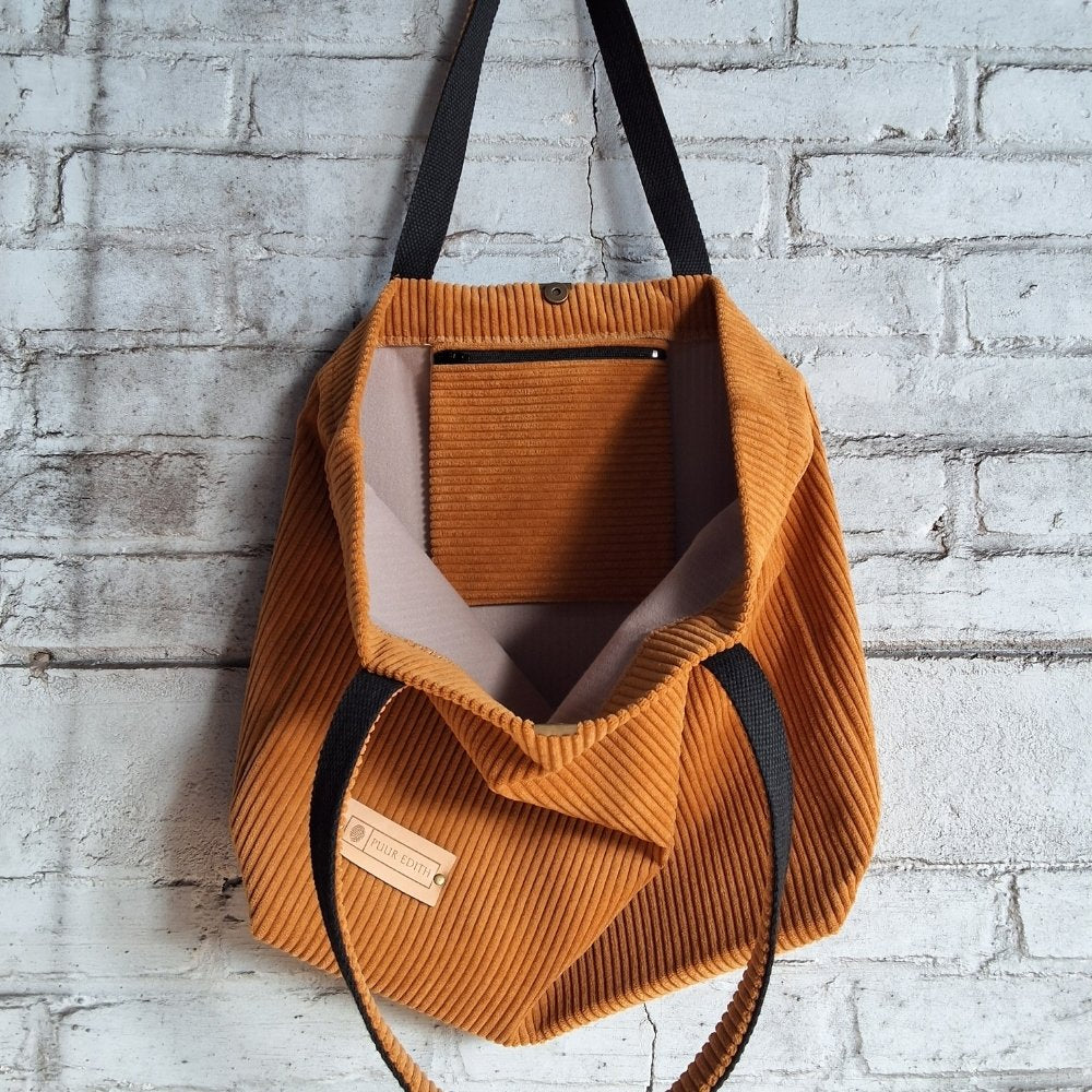 Shopper tas medium | Oker geel