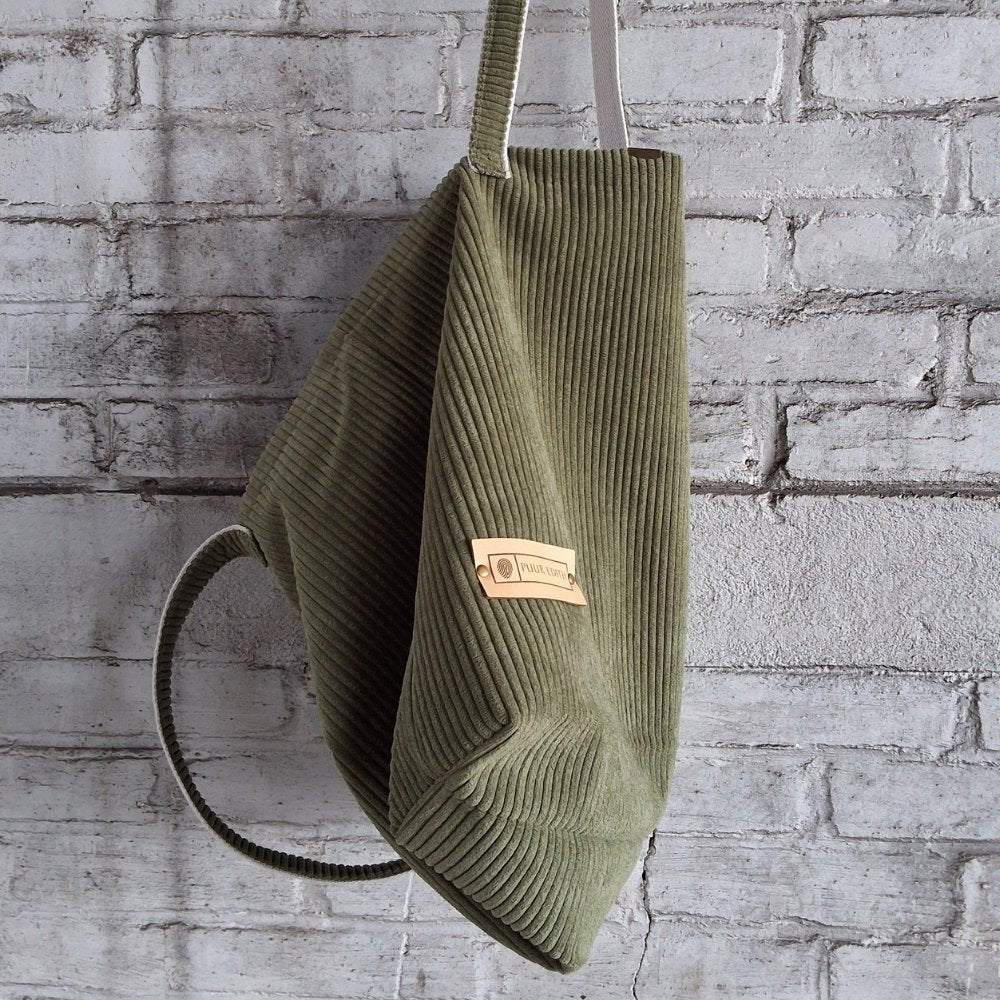 Shopper tas medium | Olijf groen