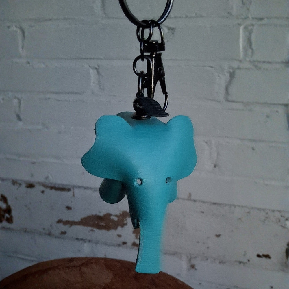 Sleutelhanger_Olifant_blauw_1 - Puur Edith