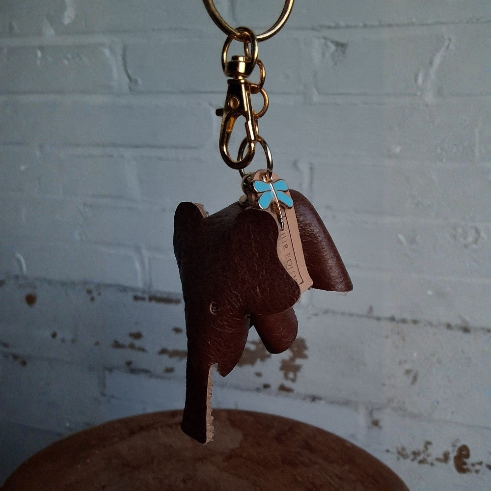 Sleutelhanger_Olifant_bruin_1 - Puur Edith