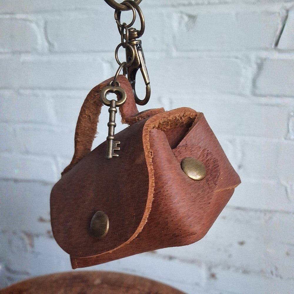 Sleutelhanger_Tasje_bruin - Puur Edith