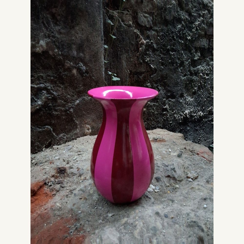 Fuchsia_vaas_met_oranje_klaproos_1 - Puur Edith