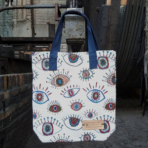 Jacquard shopper tas small | Oogjes