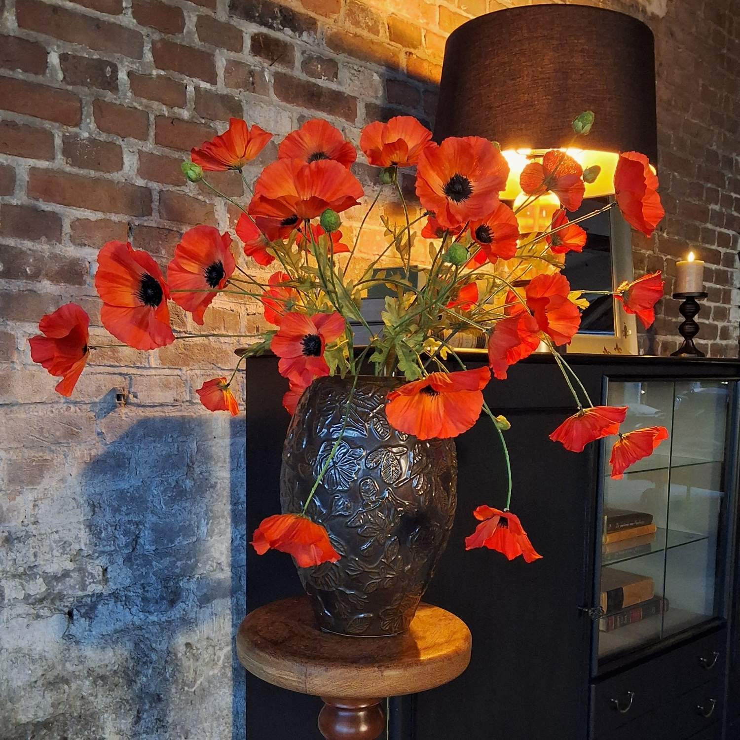 Kunstbloem_klaprozen_in_vaas_1 - Puur Edith