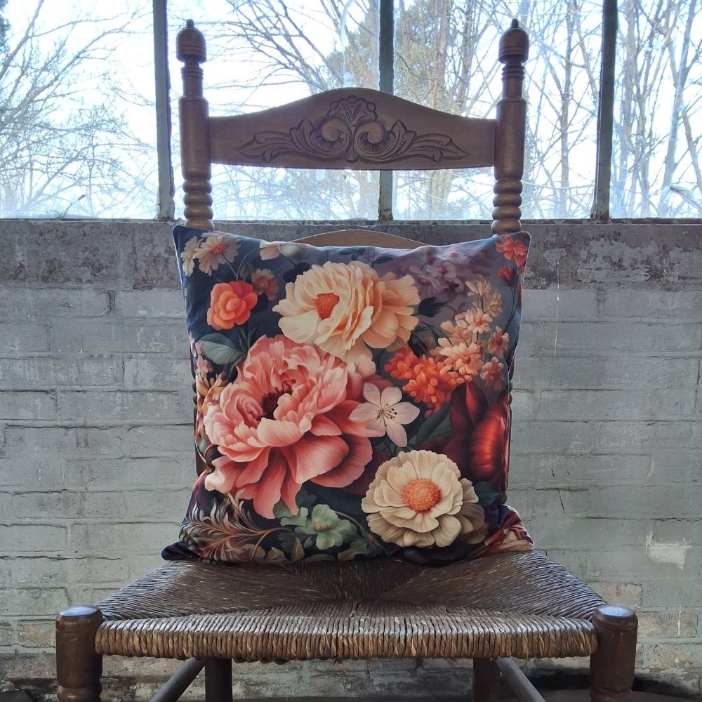 Kussen | Grote bloemen