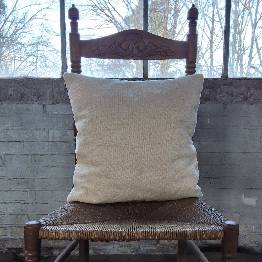 Kussen | Vlinders & vogels in groen