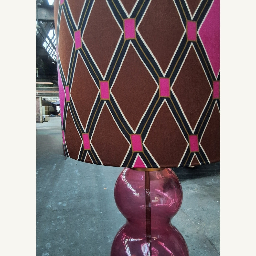 Lampenkap_fuchsia_ruit_1 - Puur Edith