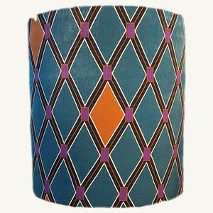 Lampenkap petrol ruit