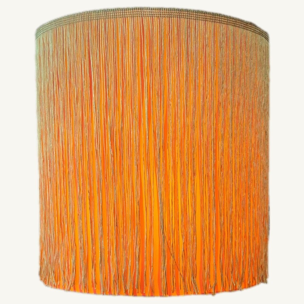 Lampenkap_roze_streep_met_franje_1 - Puur Edith