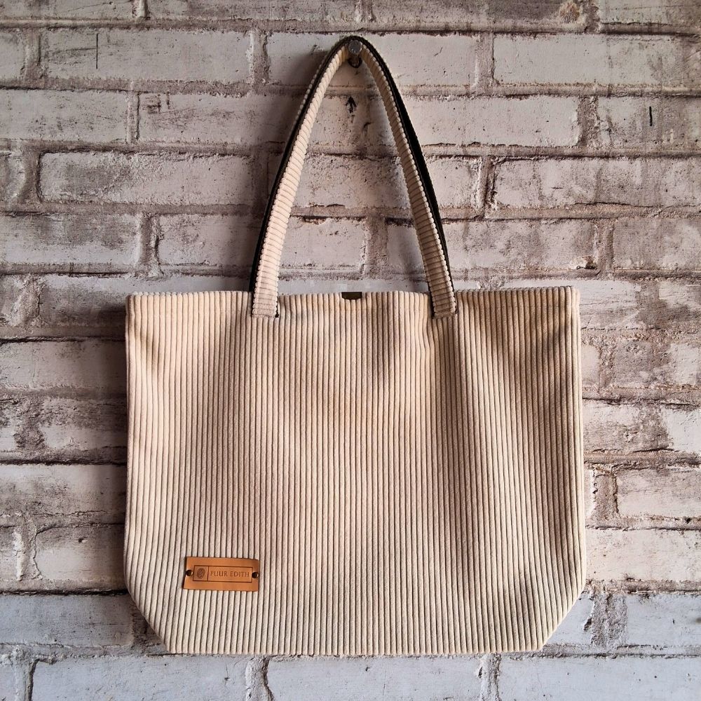 Shopper tas medium | Crème wit