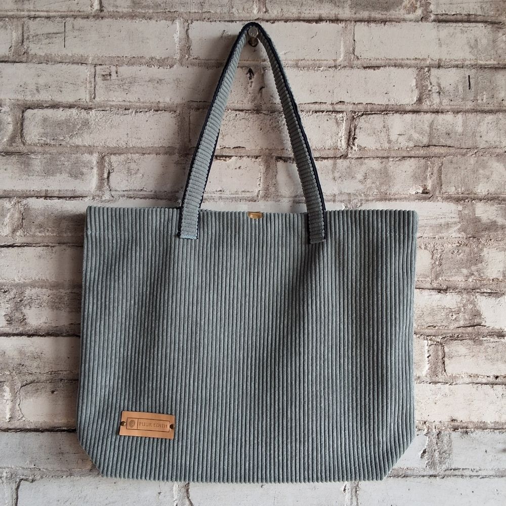 Shopper tas medium | licht blauw