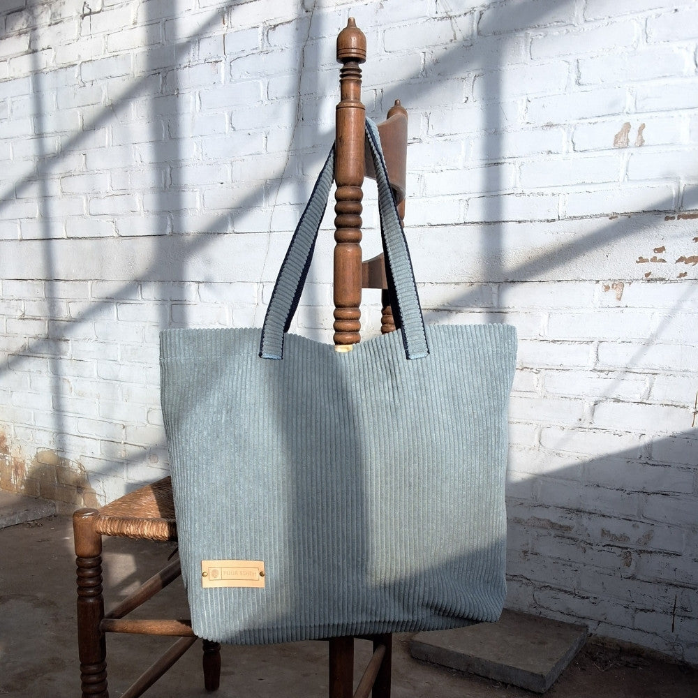 Shopper tas medium | licht blauw