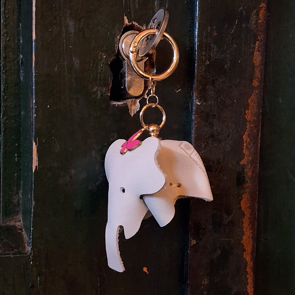 SleutelhangerOlifantwit - Puur Edith
