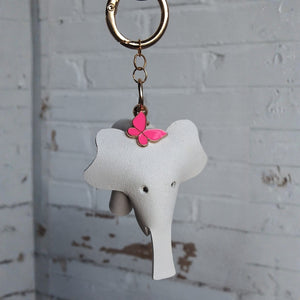 Sleutelhanger | Olifant wit