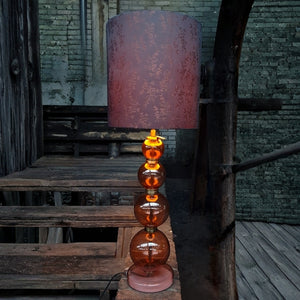 Tafellamp Dahlia + Kap amber