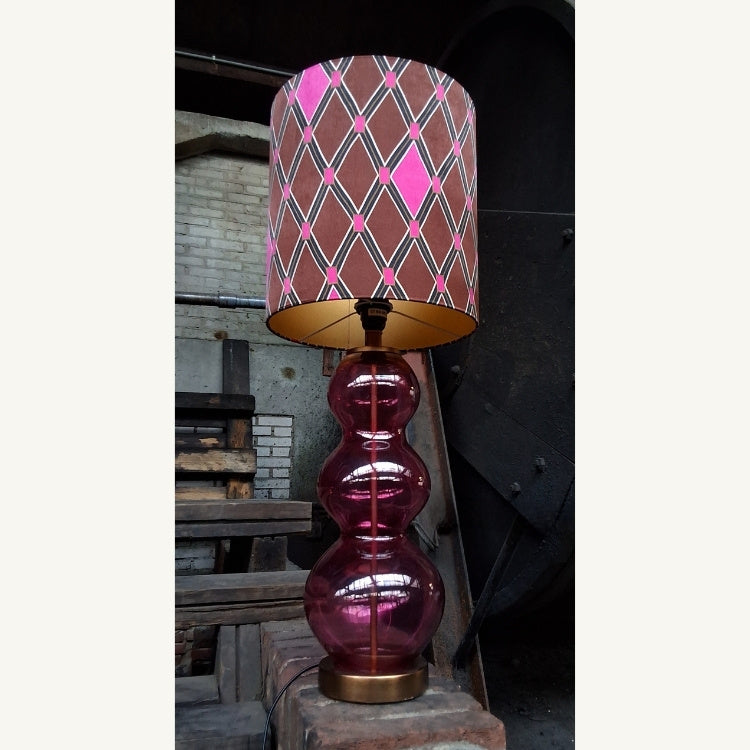 Voet_Mauce_Fuchsiabruin_ruit_2 - Puur Edith