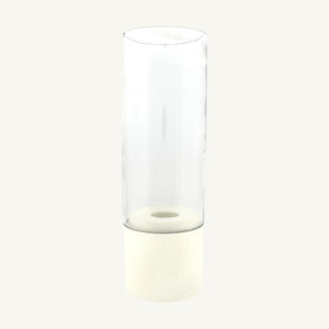 Windlicht crème wit