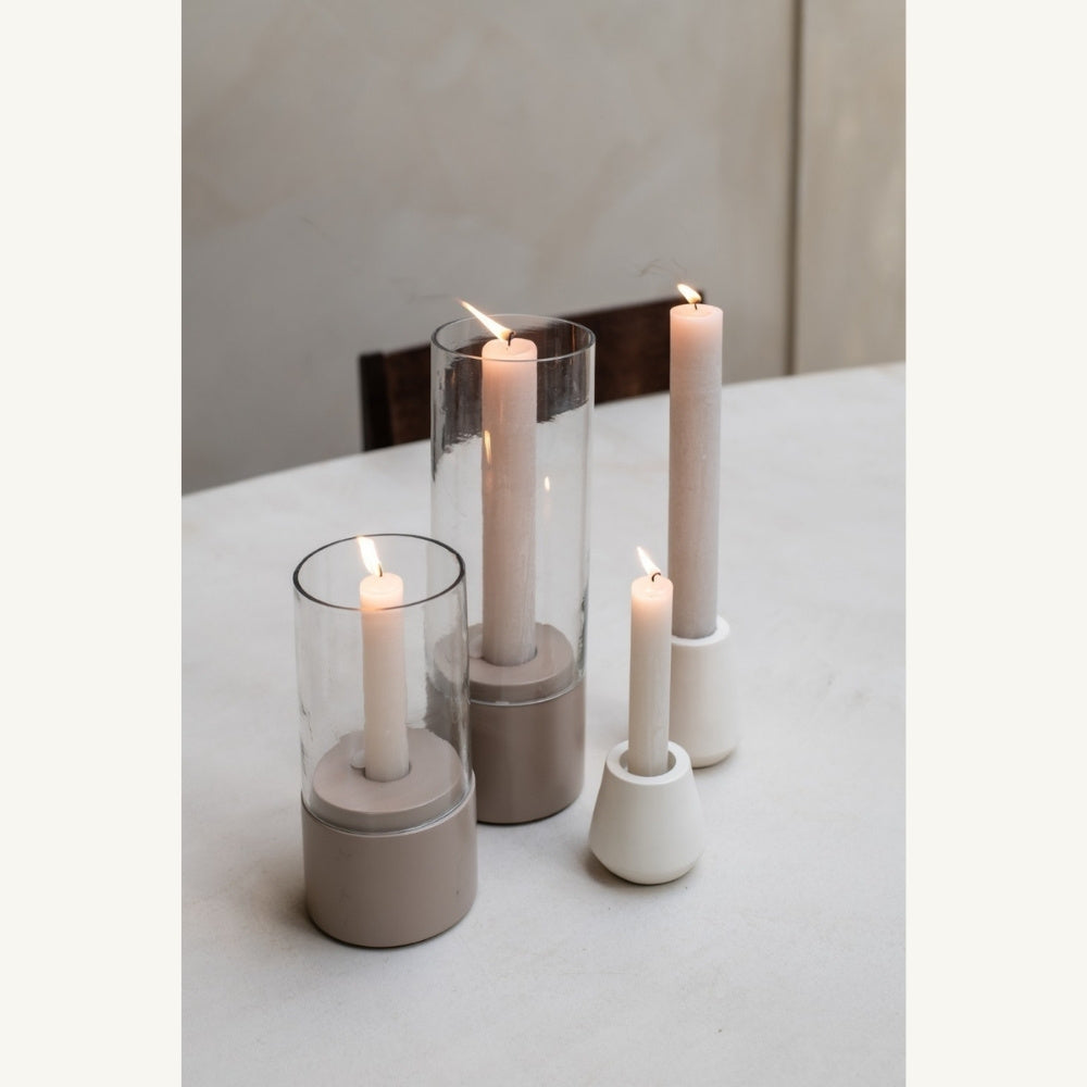 Windlicht_taupe - Puur Edith